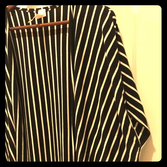 cacia Sweaters - Black and white striped cardigan Size M